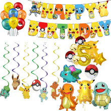 Lade das Bild in den Galerie-Viewer, Blaue oder Pinke Pokemon Geburtstagsfeier Party Sets