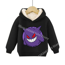 Lade das Bild in den Galerie-Viewer, Warme gefütterte Kinder Pullies Hoodies mit Pokemon Motiven