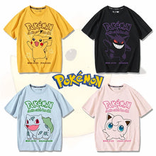 Lade das Bild in den Galerie-Viewer, Pokemon Pikachu Sommer T-Shirts mit kurzen Armen