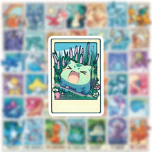 Lade das Bild in den Galerie-Viewer, 50 Stk. Pokemon Aufkleber Sticker Karten-Look