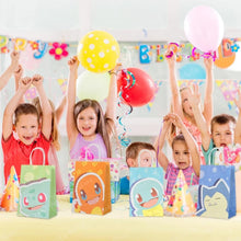 Lade das Bild in den Galerie-Viewer, Pokemon Party Taschen für Feier, Geburtstag etc. Schiggy, Glumanda, Bisasam und Relaxo Motiv