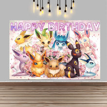 Lade das Bild in den Galerie-Viewer, Pikachu Kindergeburtstag Poster Hintergrund Banner für Geburtstag, Feier etc.
