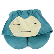 Lade das Bild in den Galerie-Viewer, Relaxo Snorlax Nackenkissen U-Form mit Cap