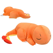 Lade das Bild in den Galerie-Viewer, Süßes Glumanda XXL Pokemon Stofftier in Schlafpose (ca. 45cm)