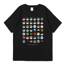 Lade das Bild in den Galerie-Viewer, Pokémon T-Shirt mit Poké Ball Sammlung