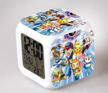 Lade das Bild in den Galerie-Viewer, Pokemon Anime Wecker mit LED und Alarm Funktion in vielen Motiven