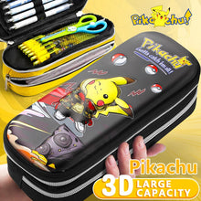 Lade das Bild in den Galerie-Viewer, Große Pika Pokemon Federmappe mit Schloß und Tragegriff