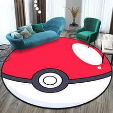 Lade das Bild in den Galerie-Viewer, Runder Pokemon Teppich in vielen Motiven Evoli, Aquana, Pokeball etc.