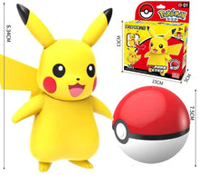 Lade das Bild in den Galerie-Viewer, Pokeball Spielzeug mit Figur (Gengar, Pikachu, Glumanda, Bisasam, Schiggy, Enton, Mew, Evoli etc.)