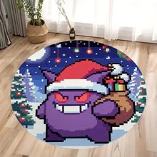 Lade das Bild in den Galerie-Viewer, Pokemon Teppich mit Weihnachts Motiven im Retro Pixel Look