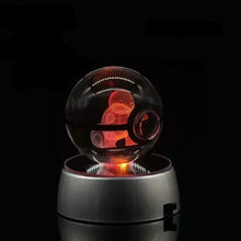 Lade das Bild in den Galerie-Viewer, Kristall Pokeball mit 3D Effekt Realxo Mewtu Pikachu uvm. kaufen
