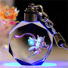 Lade das Bild in den Galerie-Viewer, Bunte Pokémon Pikachu Kristall Keychain Anhänger