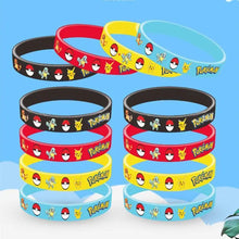 Lade das Bild in den Galerie-Viewer, 12 Stk. Kinder Armbänder mit Pikachu Motiven