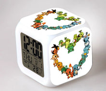 Lade das Bild in den Galerie-Viewer, Pokemon Anime Wecker mit LED und Alarm Funktion in vielen Motiven