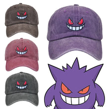 Lade das Bild in den Galerie-Viewer, Pokemon Gengar Mütze Baseball Cap in zwei Farben