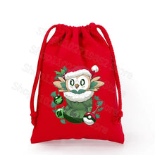 Lade das Bild in den Galerie-Viewer, Weihnachtliche Pokemon Pikachu Tassche mit Kordel für Nikolaus, Weihnachten Geschenke etc.