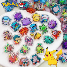 Lade das Bild in den Galerie-Viewer, Pokemon Pikachu Acryl Patches. 30 oder 60 Stk. Gengar Psyduck Snorlax