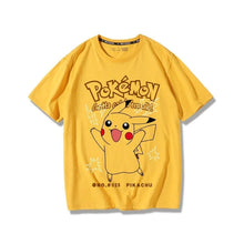 Lade das Bild in den Galerie-Viewer, Pokemon Pikachu Sommer T-Shirts mit kurzen Armen