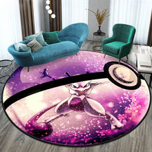 Lade das Bild in den Galerie-Viewer, Runder Pokemon Teppich in vielen Motiven Evoli, Aquana, Pokeball etc.