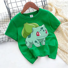 Lade das Bild in den Galerie-Viewer, Neue Pokemon Sommer T-Shirts in bunten Motiven für Kinder