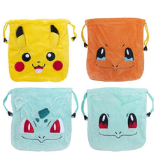 Lade das Bild in den Galerie-Viewer, Plüsch Tasche mit Kordel in Pokemon Motiven