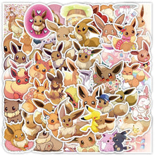 Lade das Bild in den Galerie-Viewer, Süße Evoli Eevee Aufkleber Sticker (10, 30 oder 50 Stk.)