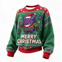 Lade das Bild in den Galerie-Viewer, Pokémon Weihnachts-Sweater – Weihnachtspullover mit Relaxo, Evoli, Gengar, Glurak und vielen weiteren Motiven