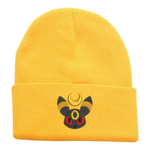 Lade das Bild in den Galerie-Viewer, Warme Nachtara Umbreon Beanie Winter Herbst Mütze