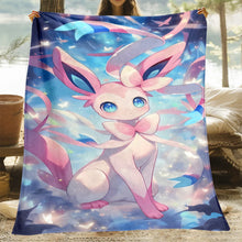 Lade das Bild in den Galerie-Viewer, Liebliche Evoli Entwicklungen Flanell Decken