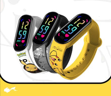 Lade das Bild in den Galerie-Viewer, Pikachu Kinder Armbanduhren mit Farb Display