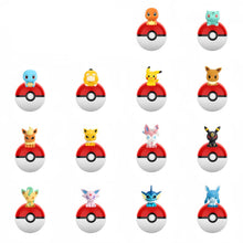 Lade das Bild in den Galerie-Viewer, Pokebälle mit Pokemon Figur - viele Motive