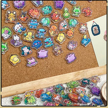 Lade das Bild in den Galerie-Viewer, Pokemon Pikachu Acryl Patches. 30 oder 60 Stk. Gengar Psyduck Snorlax