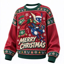 Lade das Bild in den Galerie-Viewer, Pokémon Weihnachts-Sweater – Weihnachtspullover mit Relaxo, Evoli, Gengar, Glurak und vielen weiteren Motiven