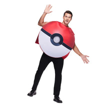 Lade das Bild in den Galerie-Viewer, Pokemon Pokeball Kostüm Cosplay Karnevall Halloween Fasching für Erwachsene