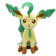 Lade das Bild in den Galerie-Viewer, Sitzendes Folipurba Leafeon Plüsch Pokemon (ca. 25cm)