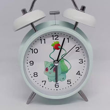 Laden und Abspielen von Videos im Galerie-Viewer, Klassischer Wecker mit Pikachu, Bisasam, Schiggy u. a. Motiv