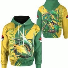 Lade das Bild in den Galerie-Viewer, Pokemon Hoodie Pullover mit Rayquaza Motiv