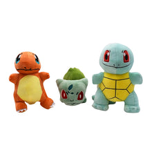 Lade das Bild in den Galerie-Viewer, Pokemon Plüsch Set (3 Stofftiere - Bulbasaur, Squirtle, Charmander) kaufen