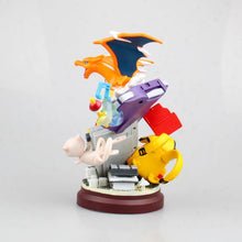 Lade das Bild in den Galerie-Viewer, Pokemon Pikachu Glurak / Charizard Gameboy Statue (18.5cm) kaufen