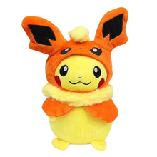 Lade das Bild in den Galerie-Viewer, Pikachu Plüsch Stofftier Cosplay Nachtara, Flamara, Psiana, Glaziola, Blitza etc. kaufen