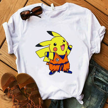 Lade das Bild in den Galerie-Viewer, Pokemon T-Shirt für Frauen / Mädchen Snorlax Togepi Squirtle Japanese T-Shirt kaufen