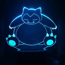 Lade das Bild in den Galerie-Viewer, Pokemon Go Snorlax, Ash Ketchum u. a. Lampe mit Farbwechsel (7 / 16 Farben) kaufen