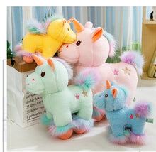 Lade das Bild in den Galerie-Viewer, Bunte Kuschel Einhörner Stofftiere (25cm) kaufen