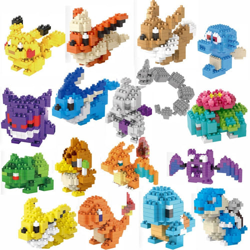 Pokemon Pikachu, Charizard etc. Baustein Set (32 Motive zur Auswahl) kaufen