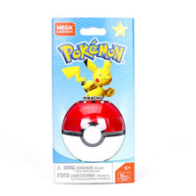 Lade das Bild in den Galerie-Viewer, Mega Construx Pokemon Pokeball (Pikachu, Mauzi, Glumanda, Bisasam, Schiggy Pummeluff) mit Pokemon Ball kaufen