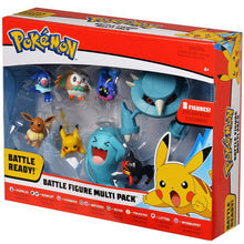 Lade das Bild in den Galerie-Viewer, Pokemon Battle Set mit Pikachu, Robball, Bauz, Cosmog, Metang, Evoli, Flamiau und Woingenau Figuren kaufen