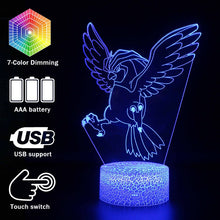 Lade das Bild in den Galerie-Viewer, Pidgeot Tauboss Pokemon Lampe, Nachtlicht, Nachttischlampe kaufen