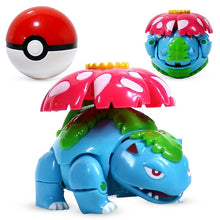 Lade das Bild in den Galerie-Viewer, Venusaur / Bisaflor Spielzeug Figur mit Pokeball kaufen