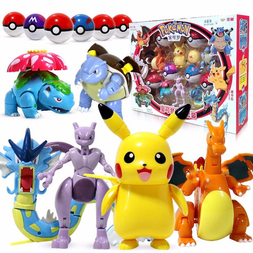 Pokemon Pokeball Set mit Figur (Pikachu, Glurak, Bisaflor, Turtok, Garados) kaufen
