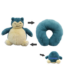 Lade das Bild in den Galerie-Viewer, Relaxo Snorlax Kuschel Nacken Kissen - Stofftier kaufen